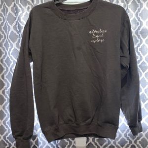 Charcoal crew neck
